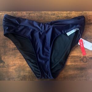 New Women's BALEAF Bikini Swim Bottoms Size 3XL Navy Blue UPF 50+